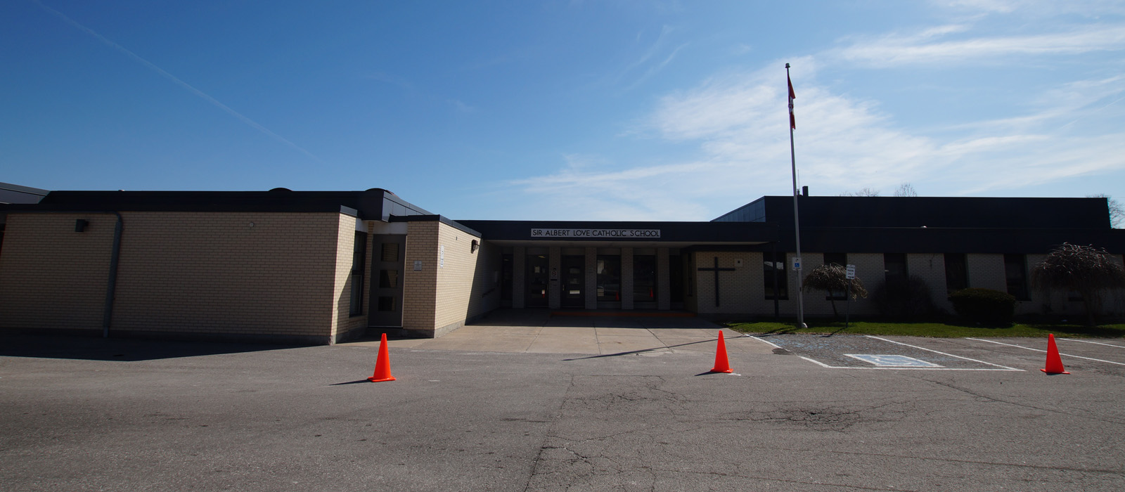 Exterior of Sir Albert Love Catholic School.